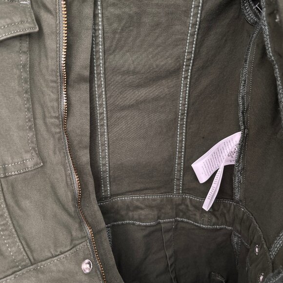 Good American Fit For Success Jumpsuit Size S Olive Green Cotton Stretch - Picture 9 of 15